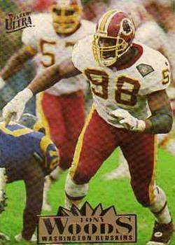 Tony Woods Washington Redskins 1995 Ultra Fleer NFL #345
